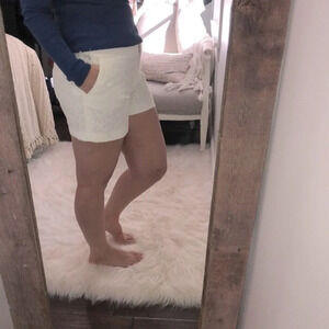 Saint Tropez West size 12 white lace summer shorts